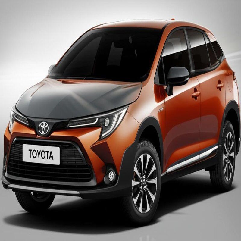 Mehrfarbiges Toyota-Auto mit Hubraum 1000-1600cc und Kraftstofftankkapazität 50-80L